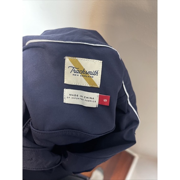Mens Tracksmith Rapid Transit Popover Shirt in Navy Blue Small S - Picture 9 of 10